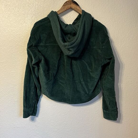 American Eagle Corduroy Crop Hoodie Small - Picture 6 of 6